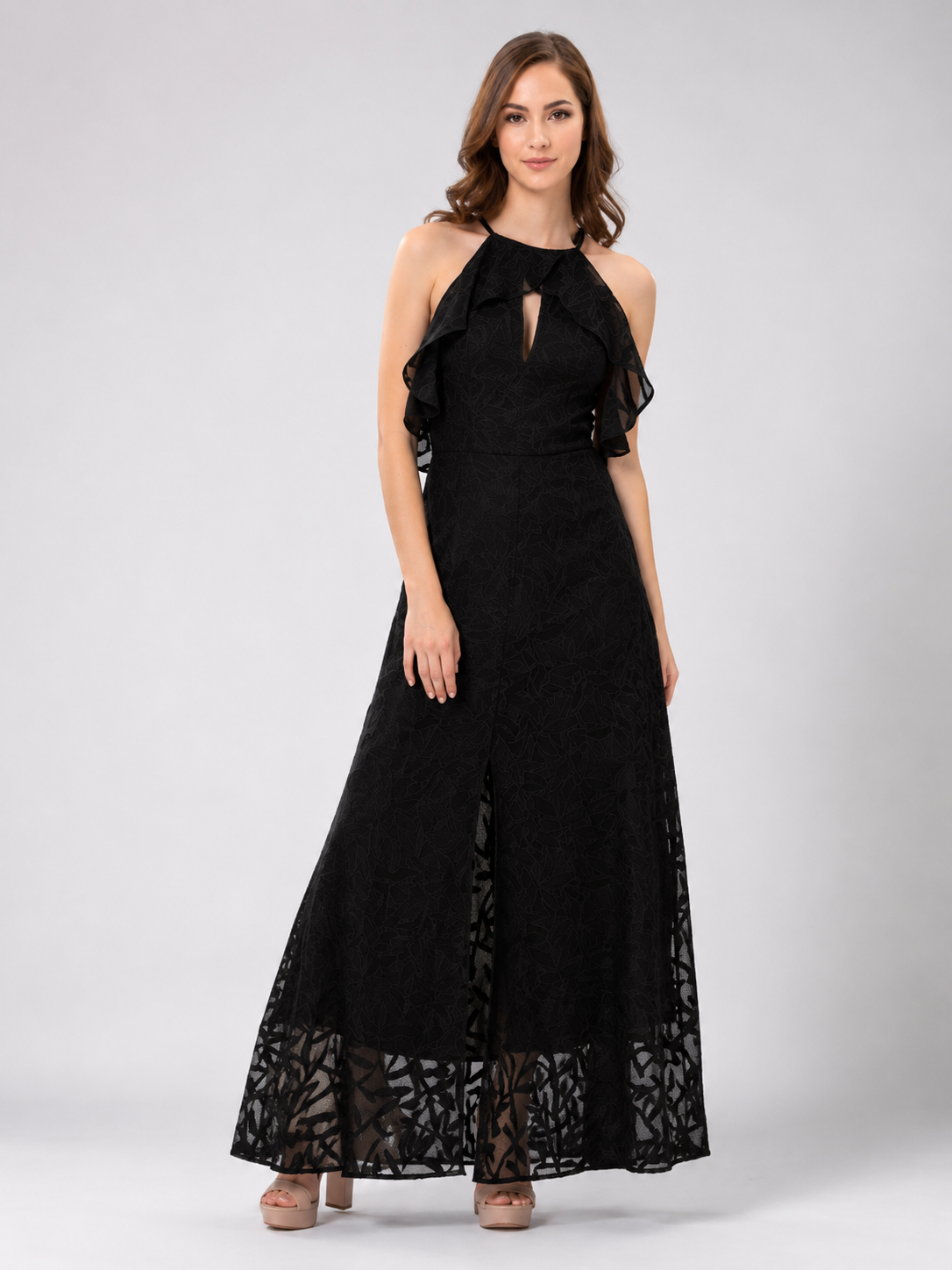 Outlet - HONEY & BEAU - LYLA FRILL MAXI - HM174105- Last One