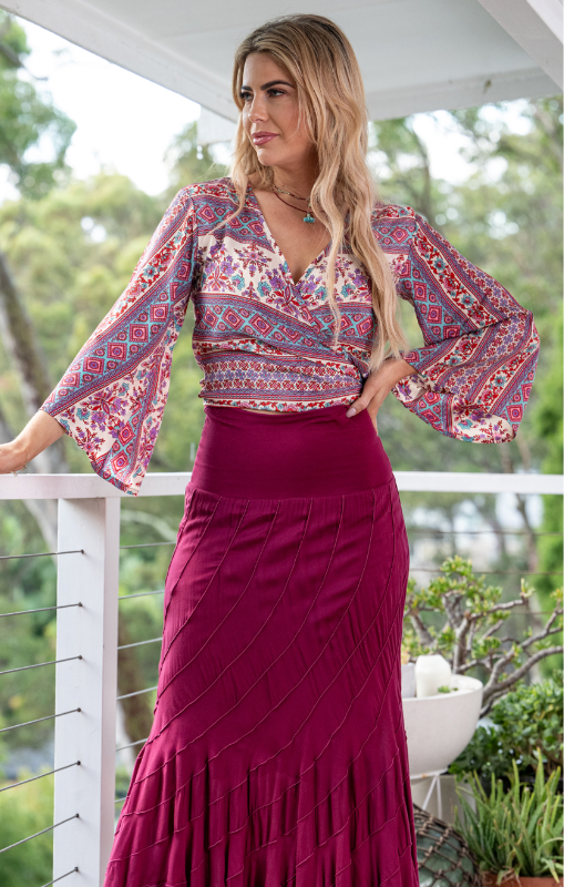 Cienna Gidja tie top princess bazaar