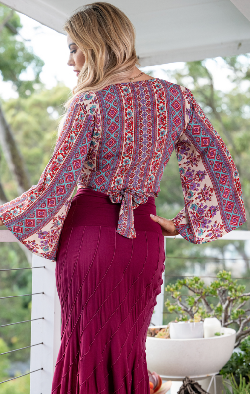 Cienna Gidja tie top princess bazaar