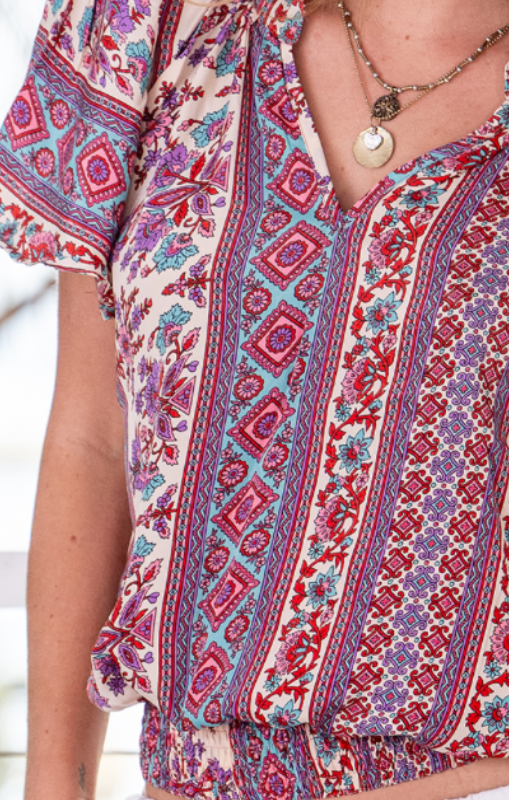 Cienna Short sleeve blouse princess bazaar