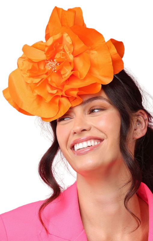 Morgan & Taylor - Cindy Fascinator Orange