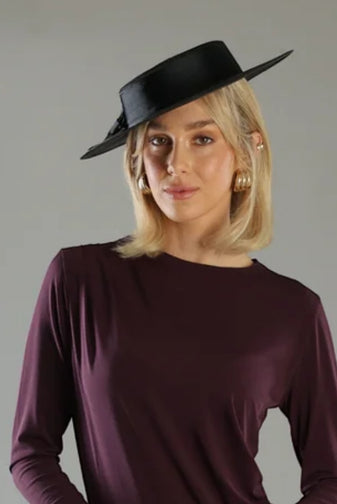 Clarke racewear boater black morgan_taylor princess bazaar