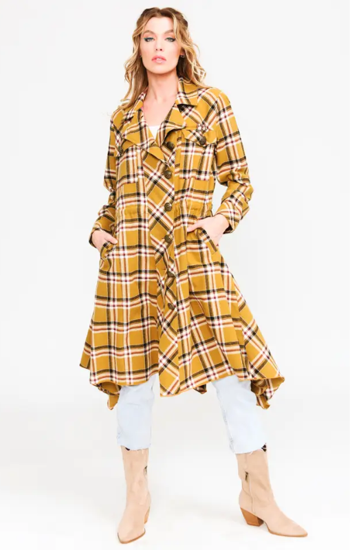 CocoPlaidTrenchCoatarattaprincessbazaar1