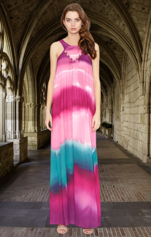 Outlet - Honey & Beau - Perfect Storm Maxi Dress - HM155101P