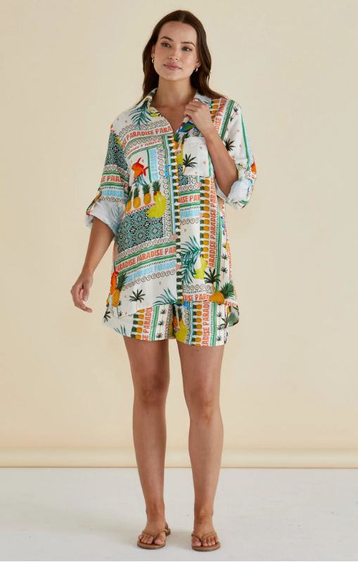 Betty Basics - Mills Shirt - Paradise Print