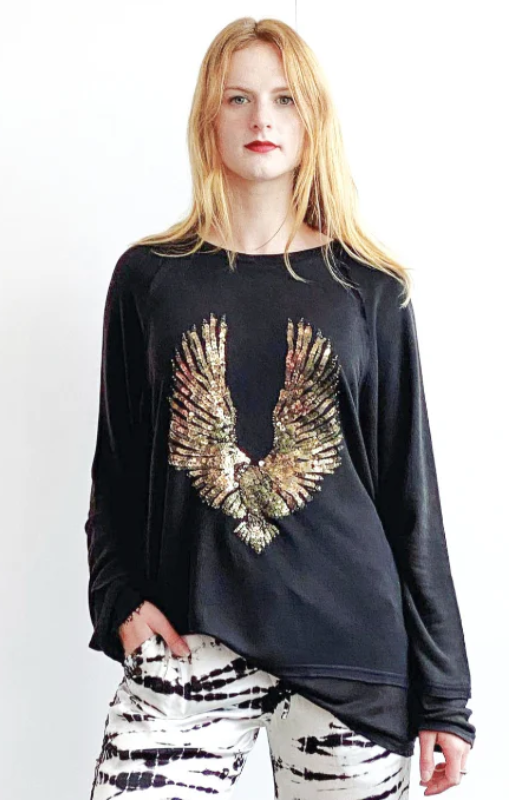 Adine Studio - Phoenix Sweatshirt Black - last one