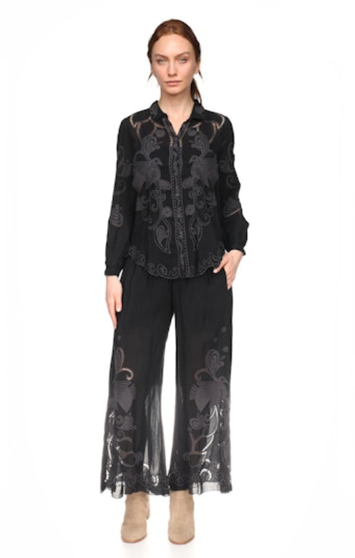 JOHNNY WAS - RACHEL PANT - ROSEANN BLACK