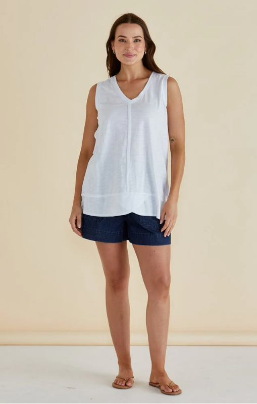 Betty Basics - Mariah Tank - White