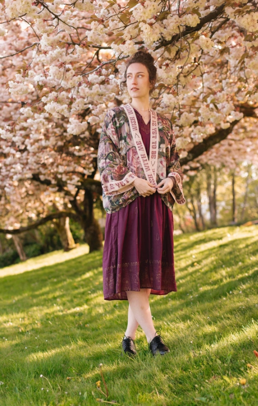 Market of Stars - Make A Wish Pixie Duster Cropped Kimono W Wishbone Dandelion