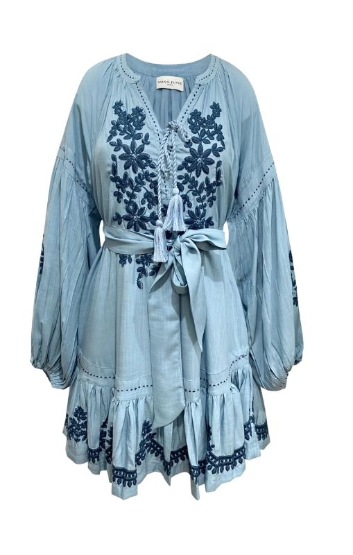 MISS JUNE PARIS - Anouk Dress Blue - GA54