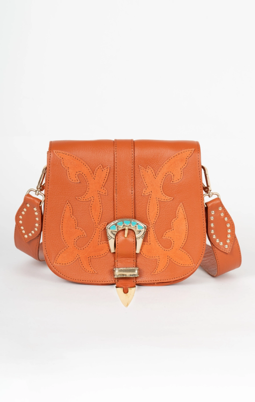 Piti Cuiti - Bandolera Western Leather Shoulder Bag - H008B