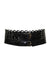 Miss June Paris - Black Leather Cinch Double Buckle Belt - J126