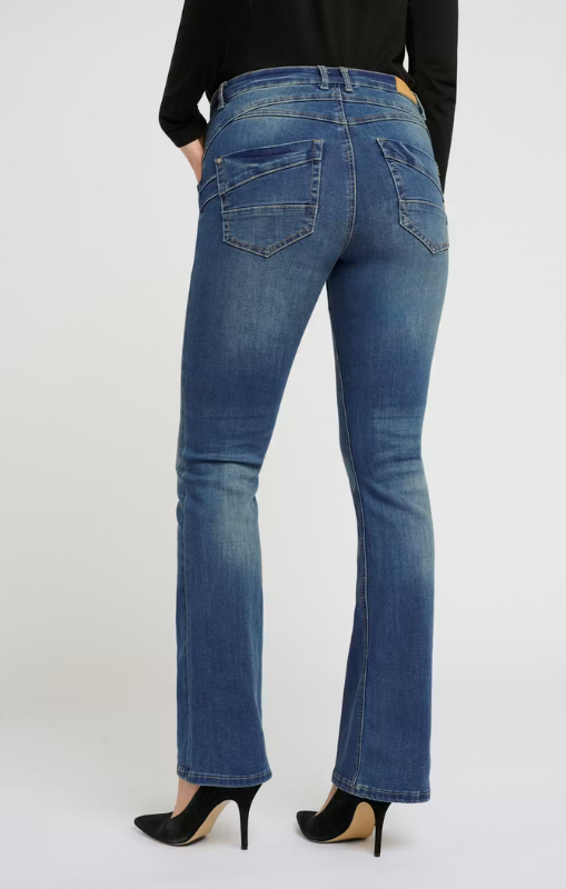 Cream - Amalie Bootcut Jeans - Medium Wash