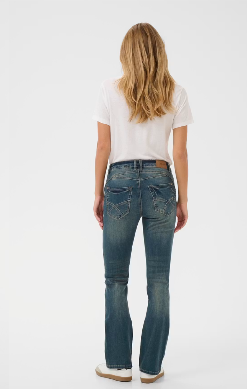Cream - Amalie Bootcut Jeans - Medium Wash