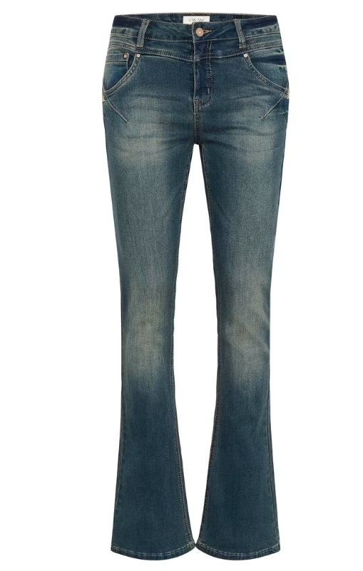 Cream - Amalie Bootcut Jeans - Medium Wash