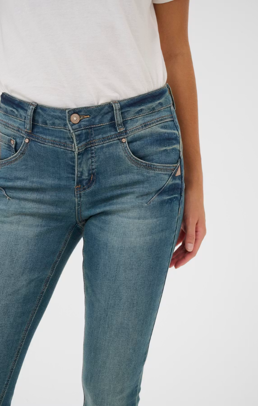 Cream - Amalie Jeans - Shape Fit -  Rich Blue Denim