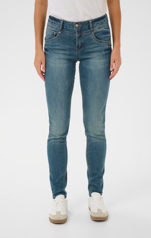 Cream - Amalie Jeans - Shape Fit -  Rich Blue Denim