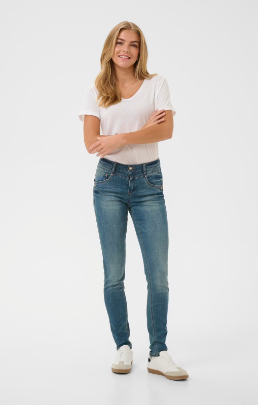 Cream - Amalie Jeans - Shape Fit -  Rich Blue Denim