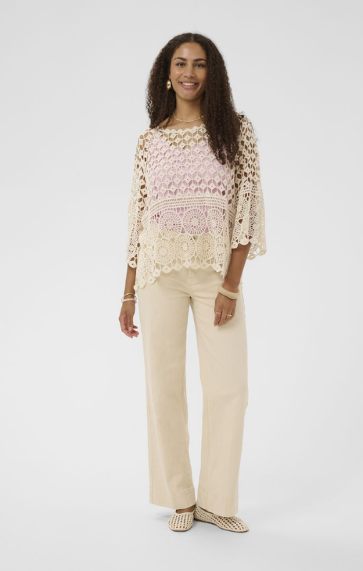 Cream - Gina Poncho - Perfectly Pale