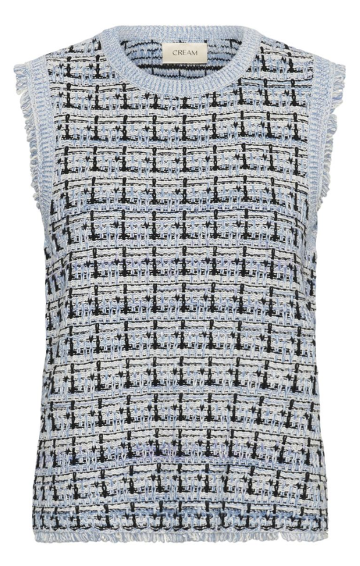 Cream - Over Slipover - Blue Mix