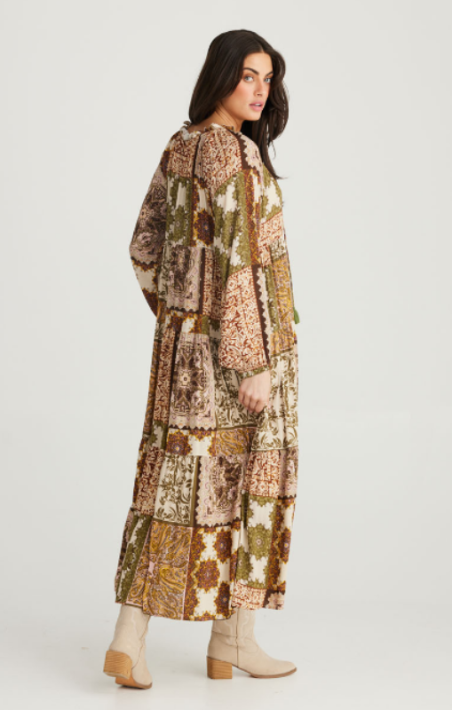 Talisman - DAMASCUS DRESS - PAISLEY GARDENS - TA24054-1 - LAST ONE