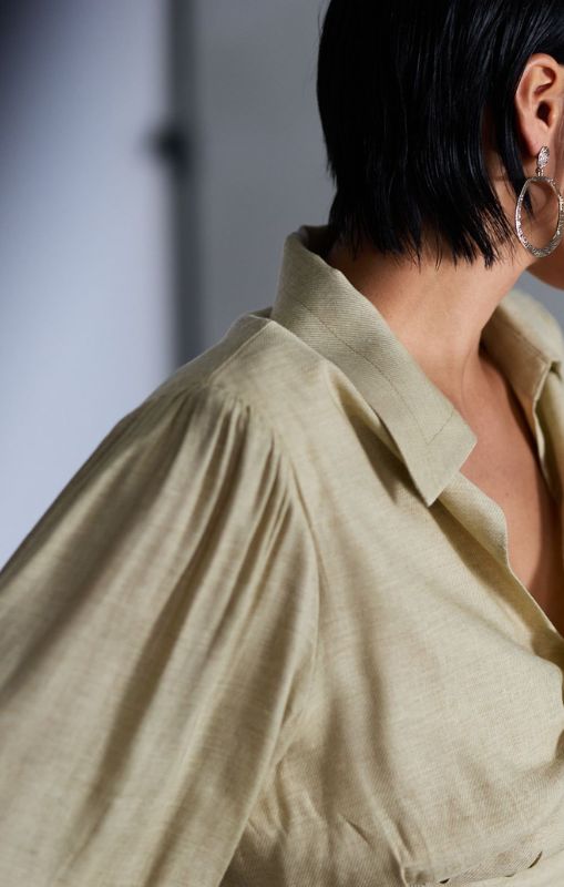 Dref_By_D - Cosmo Wrap Top Butter - DD0320BU