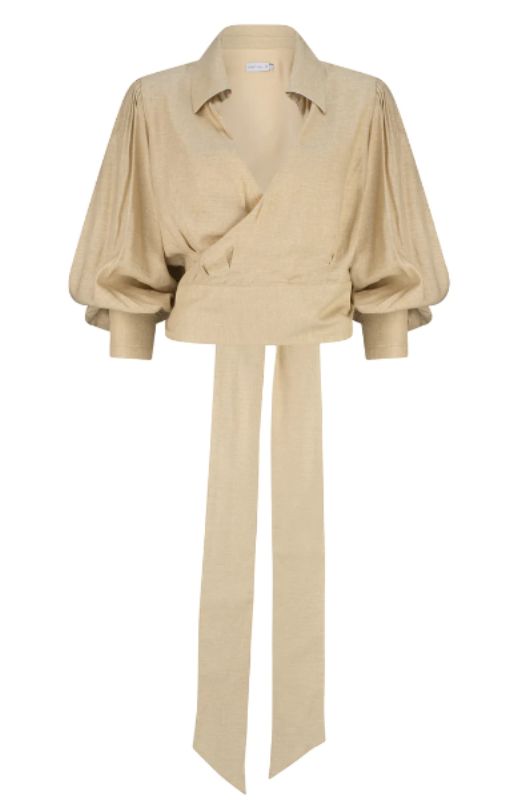 Dref_By_D - Cosmo Wrap Top Butter - DD0320BU