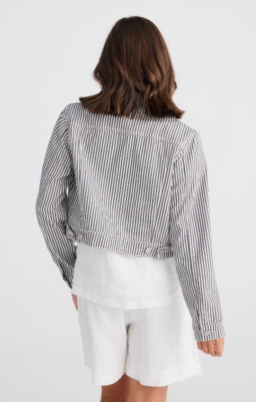 Holiday - Dahli Jacket - Denim Stripe - H23044-1
