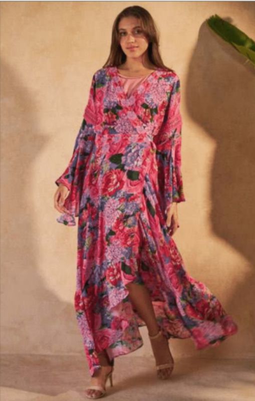 Daisy Dress Rose Red pink inoa princessbazaar