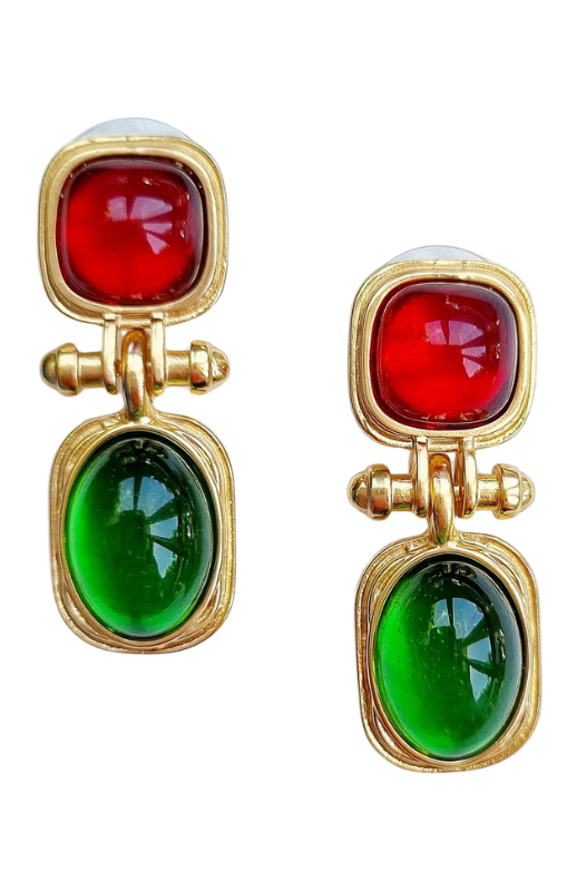 DeliaGlassGemEarringE419635princessbazaar