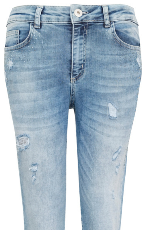 Dolcezza - Denim Jeans - Rhinestone - 23301
