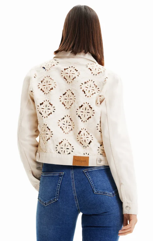 Desigual - Die-cut Denim Jacket - 23SWED38 - last one