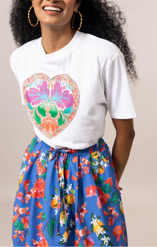 Emily Lovelock - Cathy Tee Shirt - White