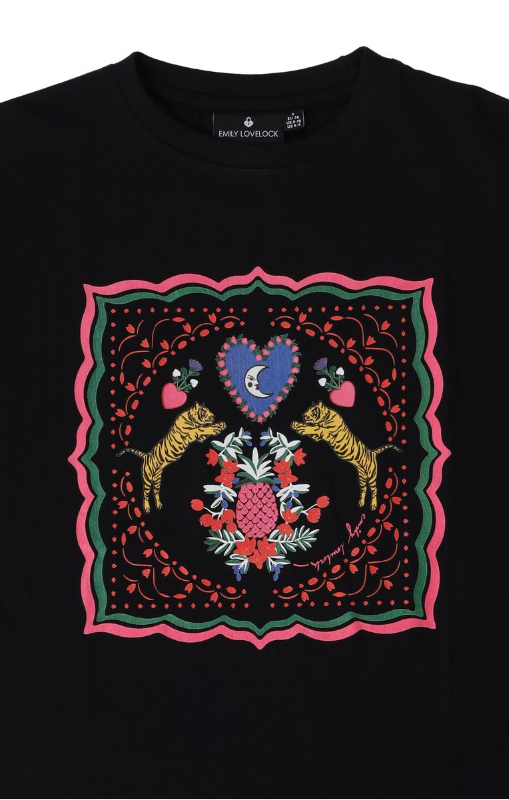 Emily Lovelock - Kate Tee Shirt - Black