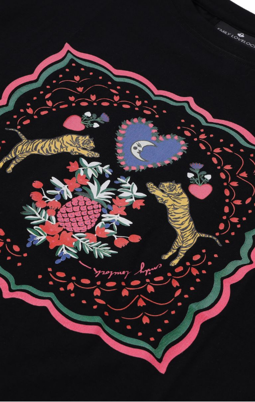 Emily Lovelock - Kate Tee Shirt - Black