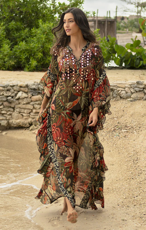 Miss June Paris - FA33 - Esperanza Caftan - Black - last one