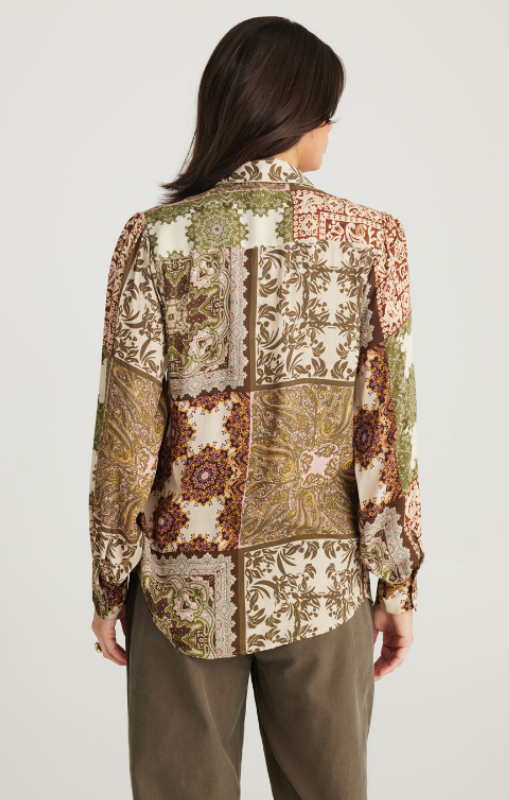 Talisman - FLOWER CHILD SHIRT - PAISLEY GARDENS - TA24094-2