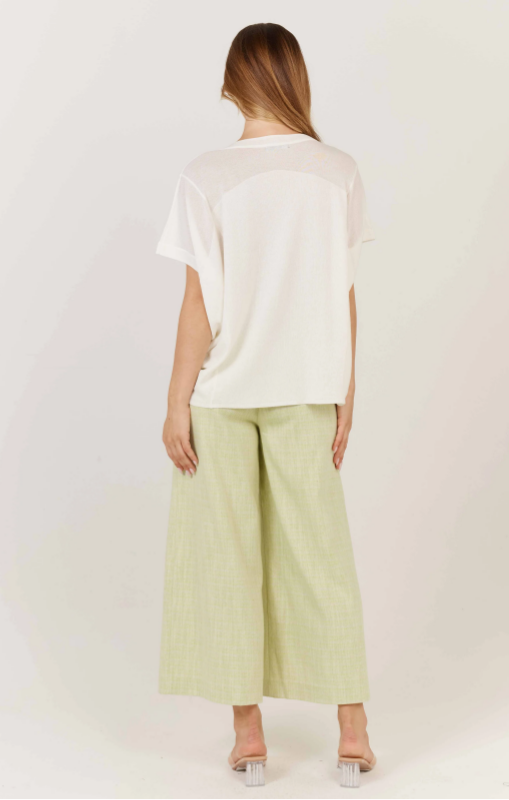 Fate + Becker - Corsica Knit White bazaar