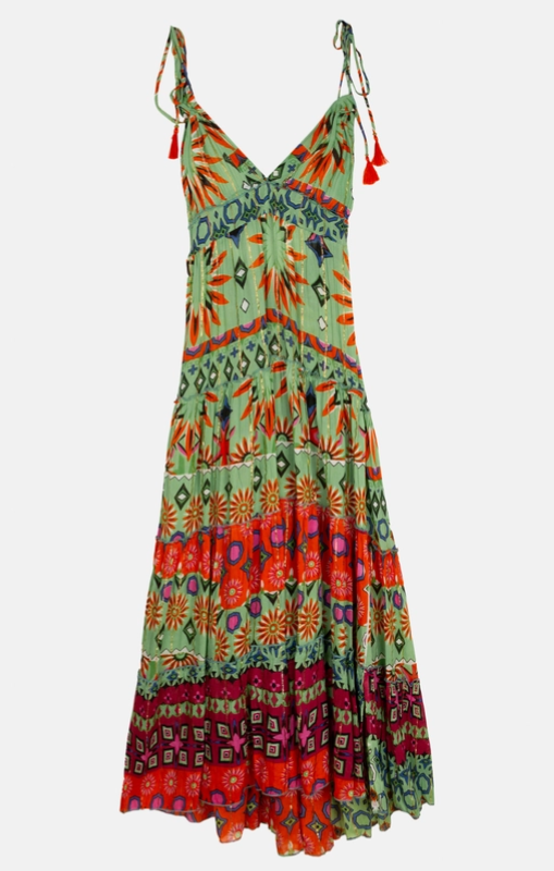 Piti Cuiti - Goa Green Long Dress - I130 - last one