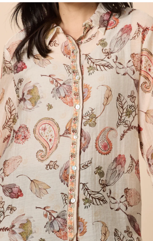 GordonSmith-ArizonaFloralPrintSheerShirt-NaturalMulti-49245princessbazaar1
