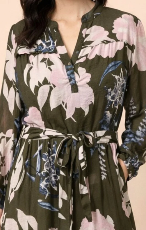 GordonSmith-ColoradoFloralPrintShirtDress-KhakiMulti-48905princessbazaar