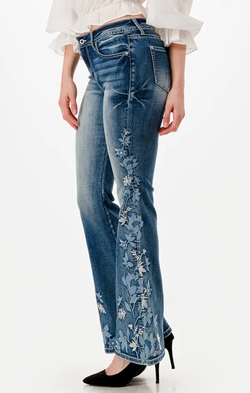 GraceinLA-FloralEmbroideryHighWaistFlare30inch-HL-52068-30princessbazaar1