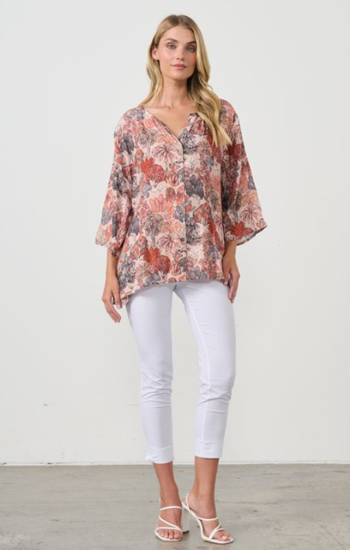 HF2649 blouse native trees Holmes_Fallon princessbazaar