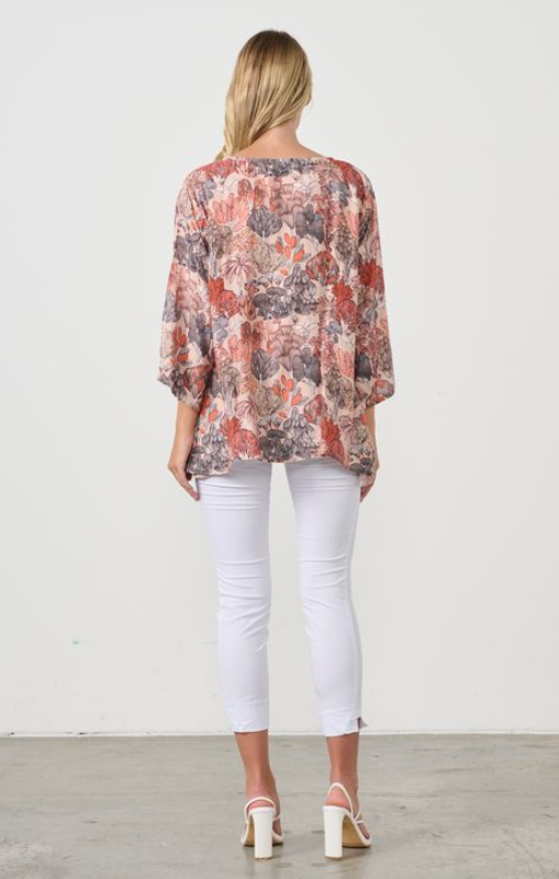 HF2649 blouse native trees Holmes_Fallon princessbazaar