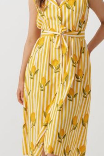 HF2805 Limoncello shirt dress holmes_Fallon princess Bazaar