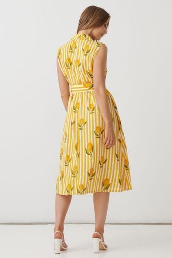 HF2805 Limoncello shirt dress holmes_Fallon princess Bazaar