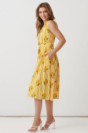 HF2805 Limoncello shirt dress holmes_Fallon princess Bazaar