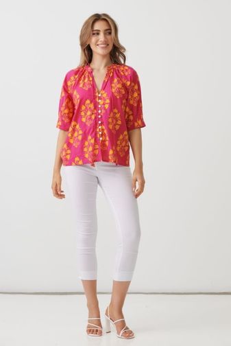 HF2837 Floral block blouse holmes_fallon princess bazaar