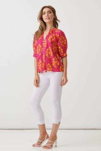 HF2837 Floral block blouse holmes_fallon princess bazaar