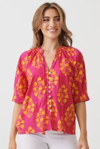 HF2837 Floral block blouse holmes_fallon princess bazaar